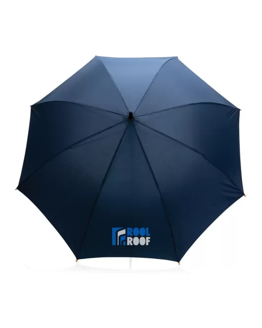 23" Impact AWARE RPET 190T Auto Open Bamboo Umbrella