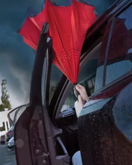 23&quot; Impact AWARE RPET 190T Reversible Umbrella