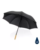 27" Impact AWARE RPET 190T Auto Open Bamboo Umbrella