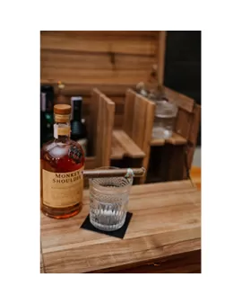 Portable Wooden Mini Bar