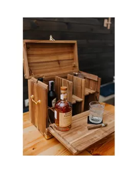 Portable Wooden Mini Bar