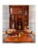 Wooden Whiskey Wall Cabinet