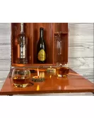 Wooden Whiskey Wall Cabinet