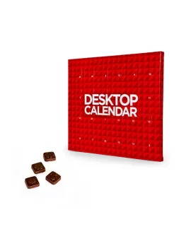 Milk Chocolate Branded Desktop Calendar