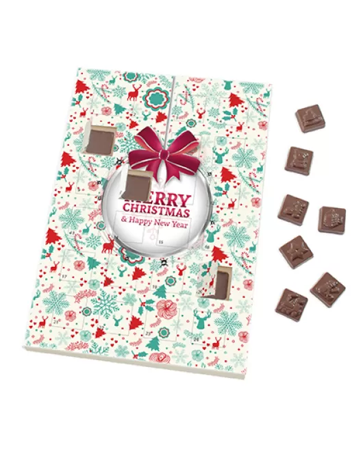 Promotional Advent Calendar-A4-Moulded Chocolates