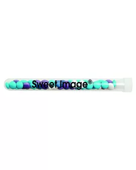 Promotional Plastic Tube of Chocolate Lentils