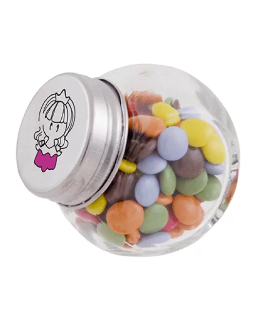 Promotional Small Glass Jar of Chocolates