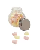 Promotional Small Glass Jar of Hearts