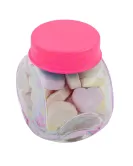 Promotional Small Glass Jar of Hearts