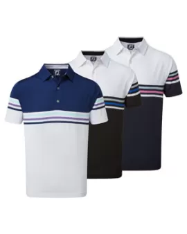Branded FootJoy Men&#039;s Stretch Pique Colour Block