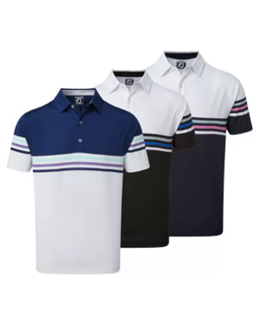 Branded FootJoy Men's Stretch Pique Colour Block