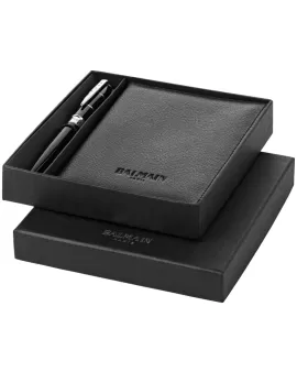 Promotional Passport Cover and Ballpoint Pen Gift Set