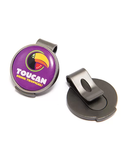 Branded Golf Hat Clip With Ball Marker