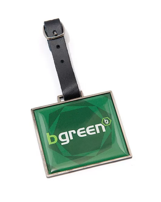 Branded Rectangular Metal Golf Bag Tag
