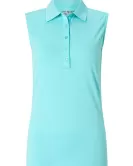 Branded Callaway Ladies Sleeveless Micro Hex Polo