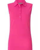 Branded Callaway Ladies Sleeveless Micro Hex Polo