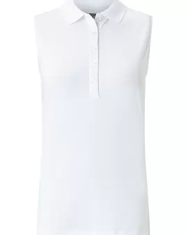 Branded Callaway Ladies Sleeveless Micro Hex Polo