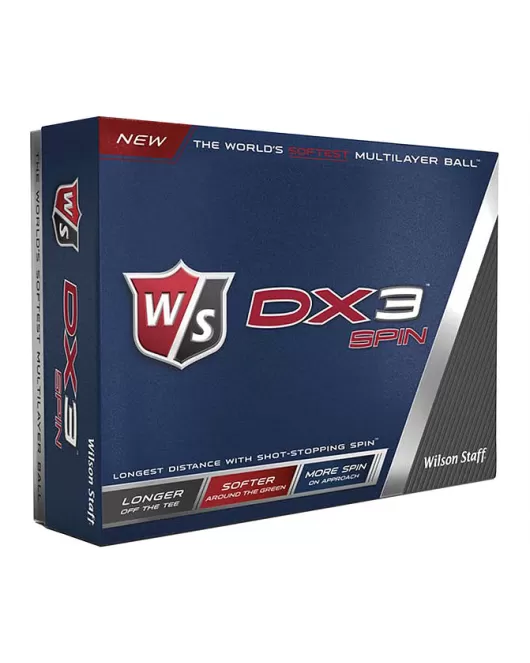 Promotional Printed Wilson DX3 Spin Golf Balls Dozen Pack