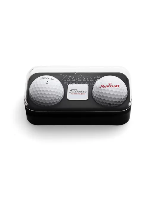 Promotional Titleist Branded Two Ball Box with Ball Marker