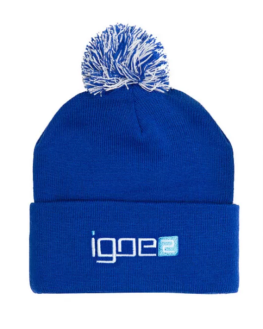 Branded Golf Acrylic Pom Pom Beanie