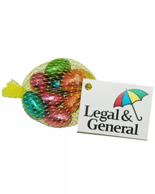 Promotional Net of Foil Wrapped Easter Eggs