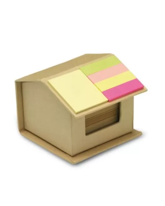 Branded House Shaped Note Pad and Flag Marker Set