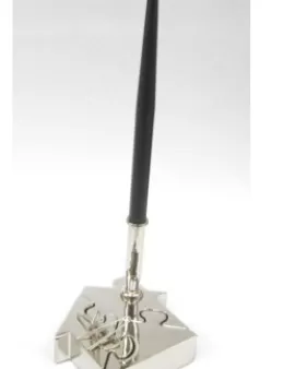 Branded House Shape Puzzle Paperclip Holder &amp; Pen Stand with Pen