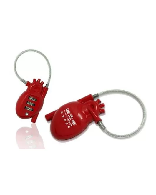 Branded Heart Shaped Padlock