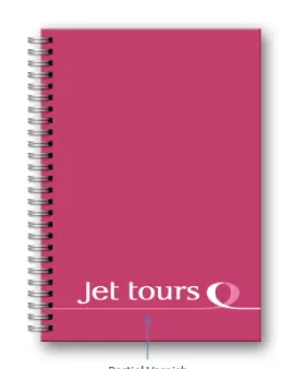 Promotional Jet Tours Wirobound Notebook