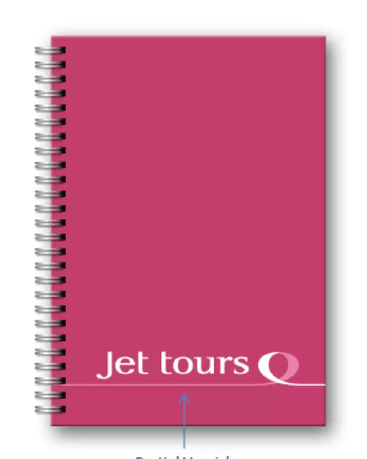 Promotional Jet Tours Wirobound Notebook