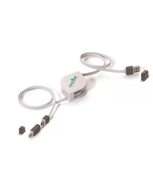 Promotional Big Retractable Flat USB Cable