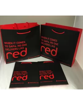 Branded Red Commerce Bag