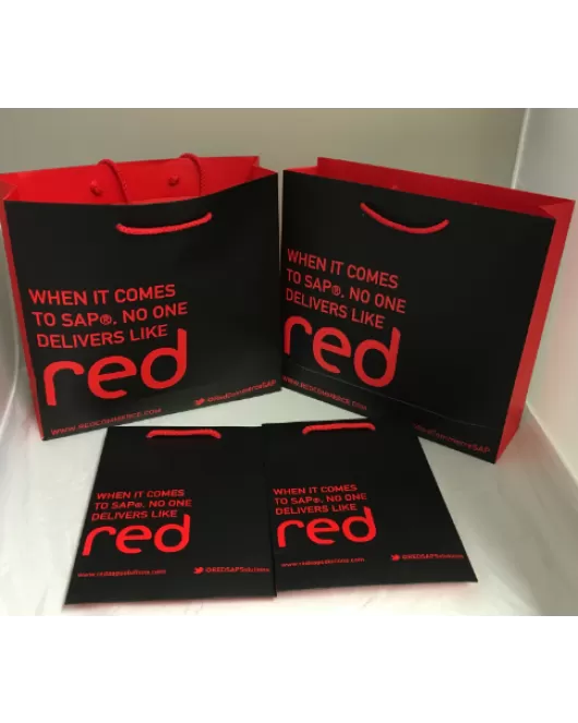 Branded Red Commerce Bag