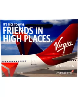 Virgin Airways Rope Laminated Bag