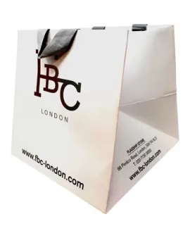 Luxury Matt Printed Ribbon Handle Bag for FBC