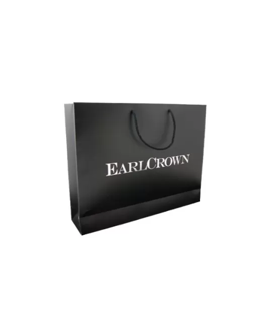 Printed EarlCrown Rope Handled Gloss Laminate Bag