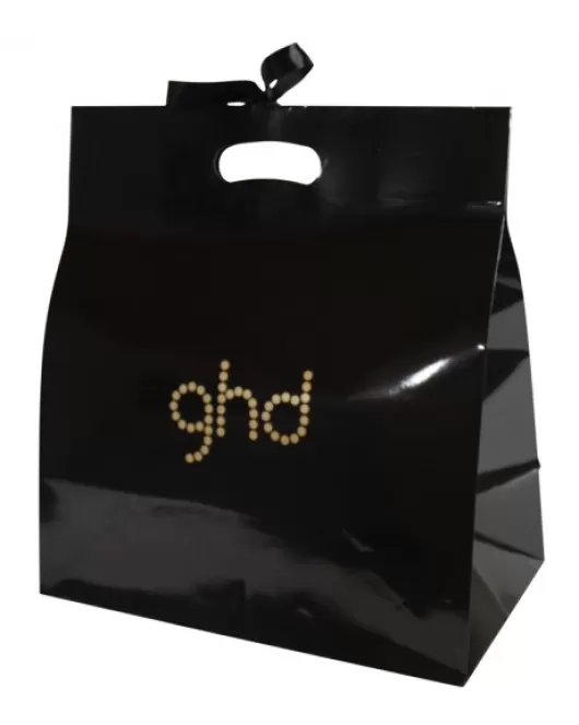 Printed Gloss Die Cut Handle Paper Bags for ghd