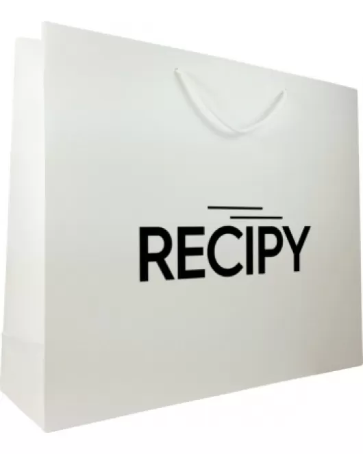 Bespoke Printed Rope Handle Bag for Recipy