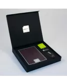 Hanspree custom presentation box with mouse mat, USB and computer mouse.