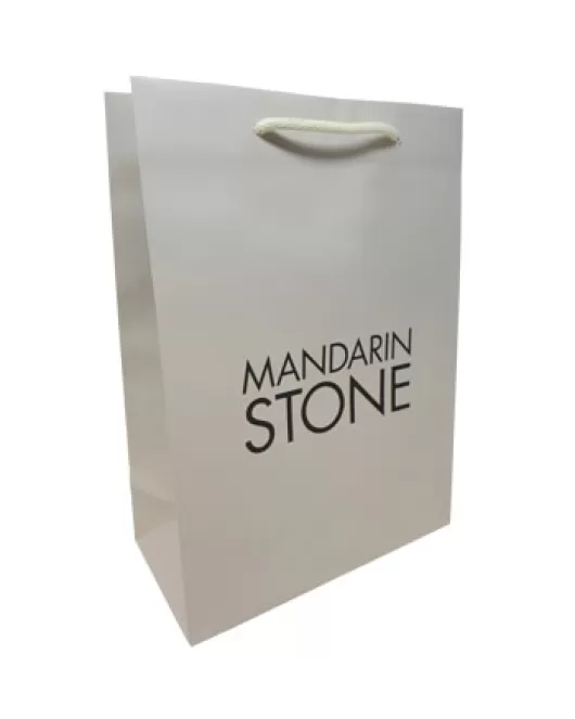 Printed Rope Handled Bag for Mandarin Stone