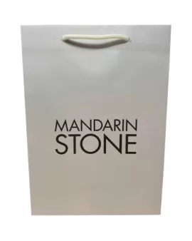 Printed Rope Handled Bag for Mandarin Stone