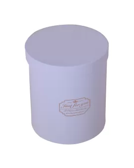 Custom Round Box Containing Flowers