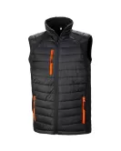 Promotional Result Black Compass Padded Soft shell Gilet