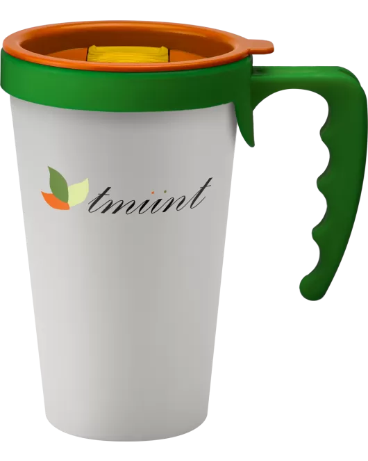 Universal Branded Takeaway Coffee Cup with handle