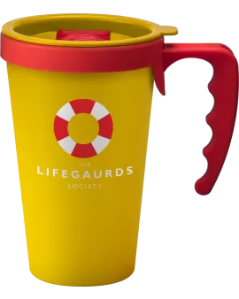 Universal Branded Takeaway Coffee Cup with handle