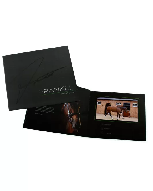 Custom Made 7inch Hard Back Video Screen Brochure made for Frankle