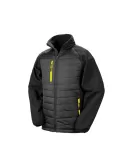 Branded Result Black Compass Padded Soft Shell Jacket