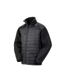 Branded Result Black Compass Padded Soft Shell Jacket