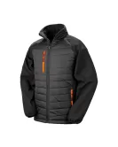 Branded Result Black Compass Padded Soft Shell Jacket