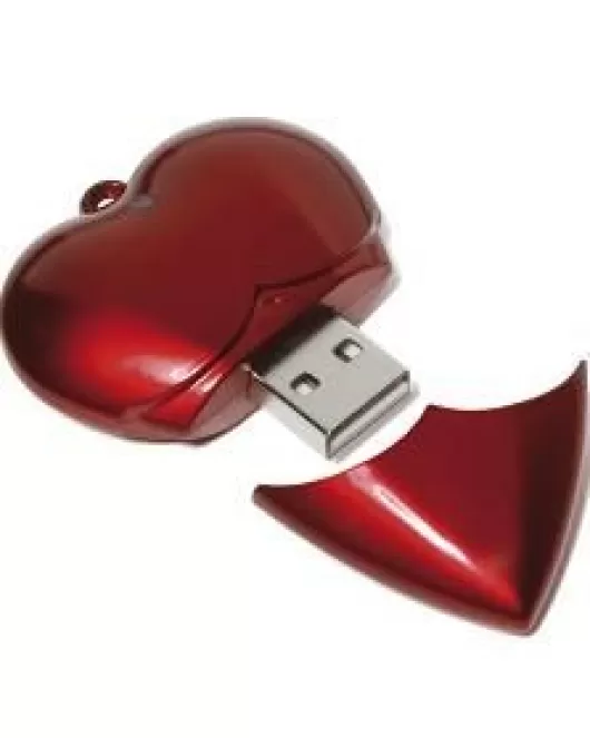 HEART SHAPE USB MEMORY STICK.
